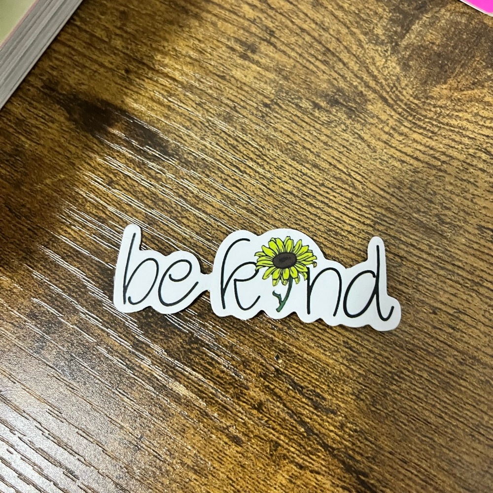Be Kind 🌻 Bumper Sticker - Picture 3 of 4